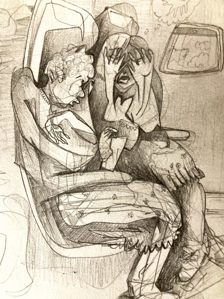 Ladies next to me on the plane..